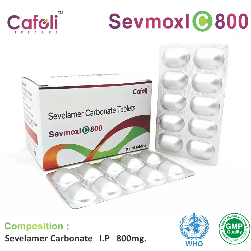 Sevmoxl C 800 (Sevelamer 800mg) tablets for PCD franchise